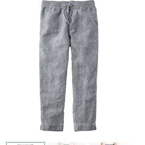 L.L. Bean Linen Pinstripe Pants